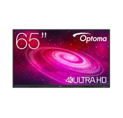 Optoma 1651RK tableau blanc interactif 165,1 cm (65") 3840 x 2160 pixels Écran tactile Noir HDMI