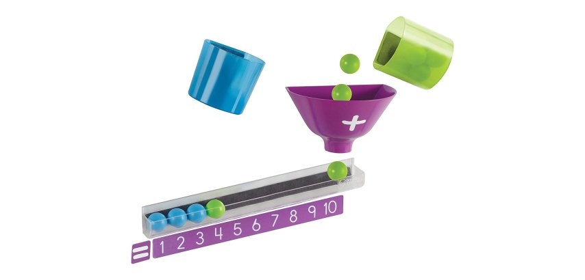 Supports et tableaux magnetiques learning          resources machine a additions magnetique 2 gobelets 1