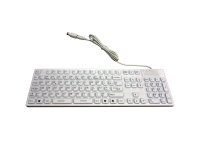 MCL WATERPROOF IP68 WIRED clavier Universel USB + PS/2 AZERTY Français Blanc