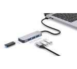 DLH Hub USB-A (M) avec 4 ports USB-A (F)