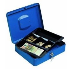 Lebez 065-BL cash/ticket box Metal Black, Blue