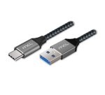 MCL MC1D99A003C0532 câble USB USB 3.2 Gen 1 (3.1 Gen 1) 2 m USB C USB A 5 Gbit/s 60 W Noir, Gris