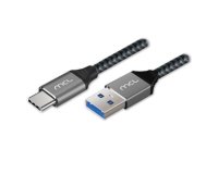 MCL MC1D99A003C0532 câble USB USB 3.2 Gen 1 (3.1 Gen 1) 2 m USB C USB A 5 Gbit/s 60 W Noir, Gris