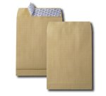 Pochette kraft armé 120g adhésive économique 24 260x330mm soufflets latéraux 30mm paquet 5 unités
