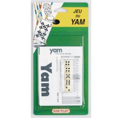 Jeu de des yam's fourni avec des, tableau de marque et     regles du jeu