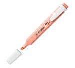 Surligneur stabilo swing cool pastel modèle de poche avec agrafe tracé 1/4mm coloris teint de pêche