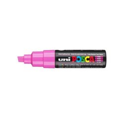 Marqueur posca pc8k gouache encre inodore toutes surfaces pointe large biseautée couleur opaque couvrante rose
