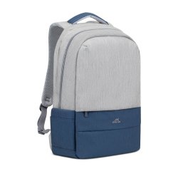 Rivacase 7567 43,9 cm (17.3") Custodia con bordo Grigio, Blu marino