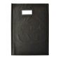 Protège-cahier elba styl'sms pvc opaque 12/100e sans phtalates porte-étiquette et étiquette a4 210x297mm noir