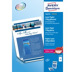 Avery 1298Z carta inkjet A4 (210x297 mm) Lucida 200 fogli Bianco