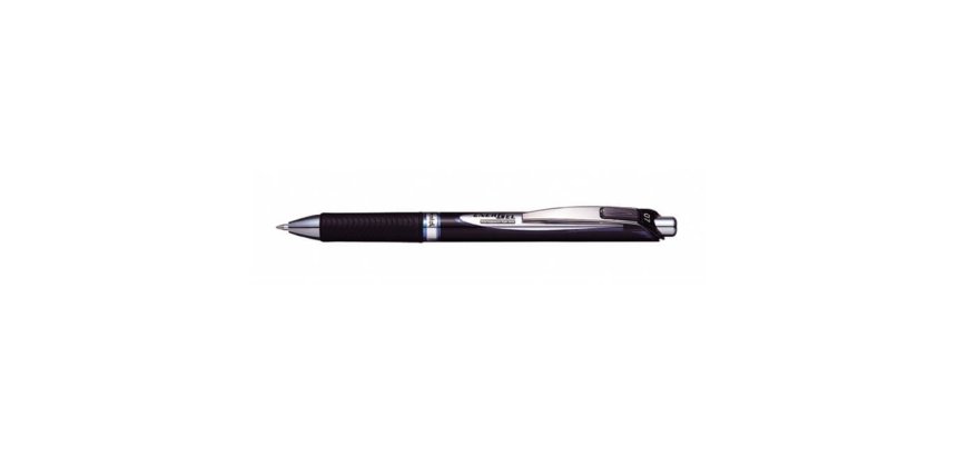 Roller EnerGel encre gel infasifiable. Pointe moyenne 0,7 mm. Encre rechargeable Bleue