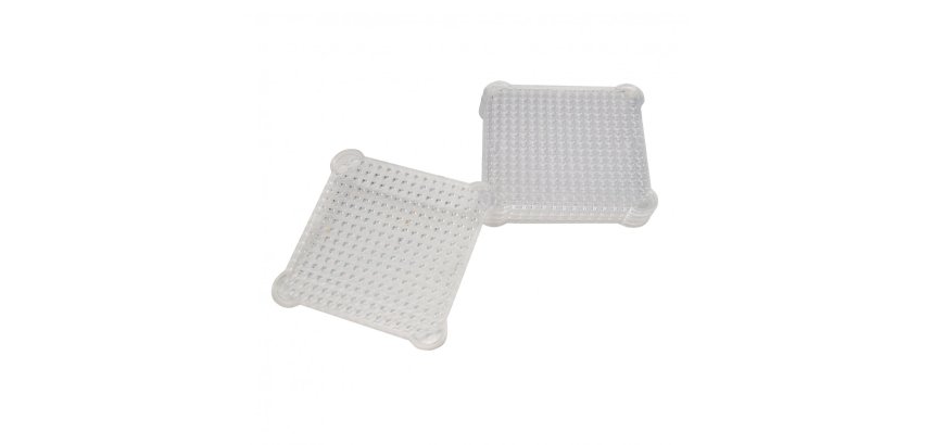 Plaques sodertex pour aqua perles 80x80mm 5 pcs coloris  assorti
