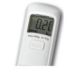 Pese-bagage maul trek capacite charge 50kg boucle   solide crochet inox grand     ecran lcd coloris blanc
