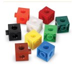 Atelier cube learning resources unicubes 2 cm       plastique 500 cubes a         assembler et 1 guide
