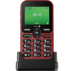 Téléphone portable basique Doro Leva E10 2,4" 4G Nano SIM Rouge
