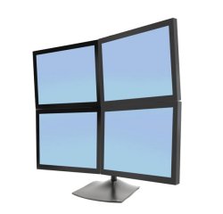 Ergotron DS Series DS100 Quad Monitor Desk Stand 61 cm (24") Bureau Noir