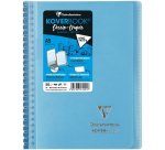 Carnet dessin/croquis Koverbook reliure intégrale enveloppante A5 100 pages papier blanc 125 g couverture polypropylène transparent - Assortis