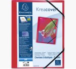 Chemise à élastiques 3 rabats polypropylène translucide Krea Cover - A4