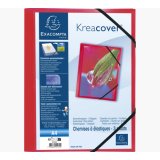 Chemise à élastiques 3 rabats polypropylène translucide Krea Cover - A4