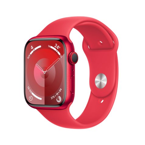 Apple Watch Series 9 45 mm Numérique 396 x 484 pixels Écran tactile 4G Rouge Wifi GPS (satellite)