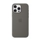 Apple Coque en silicone avec MagSafe pour iPhone 16 Pro Max - Gris minéral