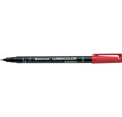 Pennarello Lumocolor Permanent 313 - punta 0,4 mm - rosso - Staedtler