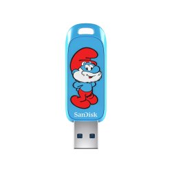 SanDisk Smurf lecteur USB flash 64 Go USB Type-A 3.2 Gen 1 (3.1 Gen 1) Bleu