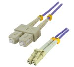 MCL 0.5M SC/LC câble InfiniBand et à fibres optiques 0,5 m Violet