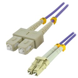 MCL 0.5M SC/LC câble InfiniBand et à fibres optiques 0,5 m Violet