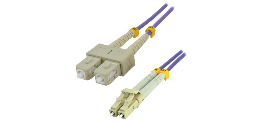 MCL 0.5M SC/LC câble InfiniBand et à fibres optiques 0,5 m Violet