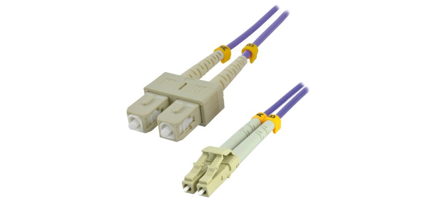 MCL 0.5M SC/LC câble InfiniBand et à fibres optiques 0,5 m Violet