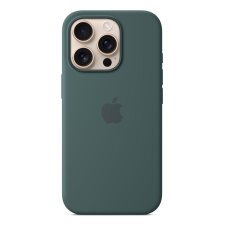 Apple Coque en silicone avec MagSafe pour iPhone 16 Pro - Vert lacustre