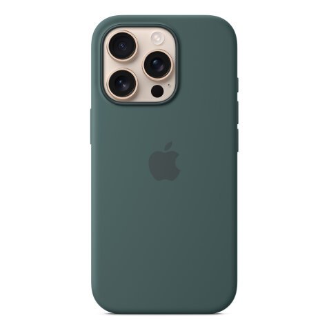 Apple Coque en silicone avec MagSafe pour iPhone 16 Pro - Vert lacustre