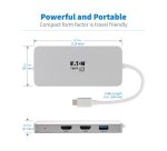 Tripp Lite U442-DOCK12-S station d'accueil USB 3.2 Gen 2 (3.1 Gen 2) Type-C Argent