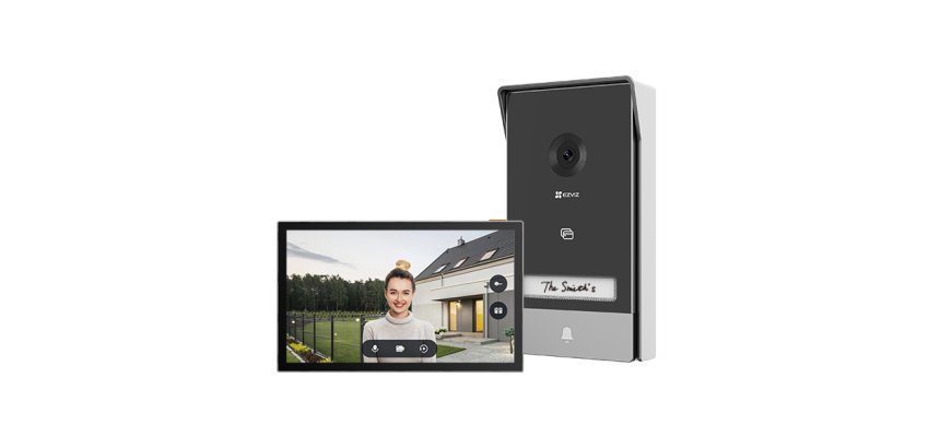 EZVIZ HP7 système vidéophone 17,8 cm (7") Noir, Argent