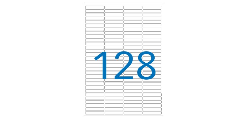 Etiquette adresse multi-usages 6 x 33,5 mm Agipa blanche - Pochette de 2048