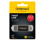 Intenso Twist Line USB flash drive 512 GB USB Type-A / USB Type-C 3.2 Gen 1 (3.1 Gen 1) Anthracite