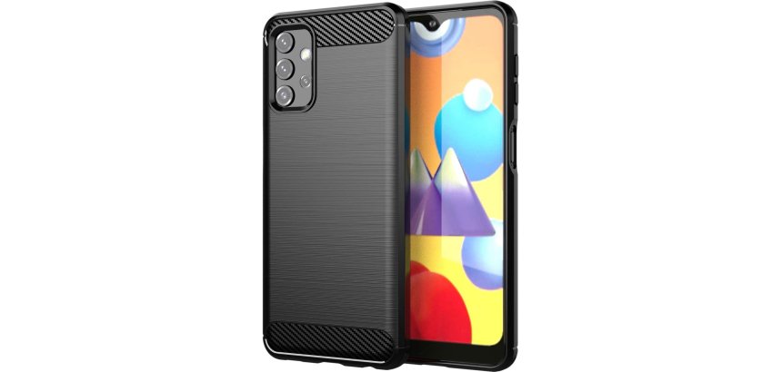 DLH Coque silicone noire pour Samsung Galaxy A32 4G (SM-A325)