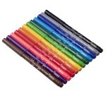 Feutre coloriage jovi lavable capuchon sécurité ventilé pointe solide 3mm 2 formats fine/maxi pochette 12 unités