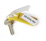 Durable Key Clip Yellow 6 pc(s)