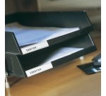 Porte-etiquette tarifold adhesif personnalisable       150x20mm coloris transparent  sachet 10 unites