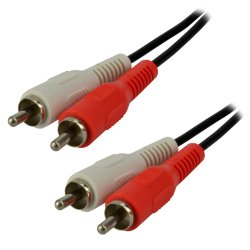 MCL MC705-1.5M câble audio 1,5 m 2 x RCA Noir
