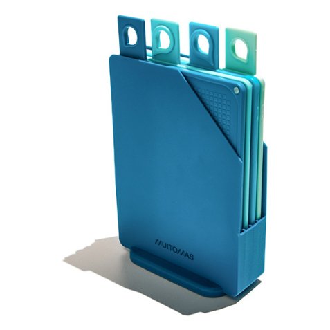 Muitomas CUTTINGBOARDBL tagliere da cucina Rettangolare Silicone Blu