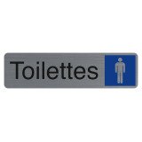Plaque de signalisation 'Toilettes Homme'