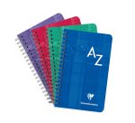 Répertoire clairefontaine reliure intégrale papier vélin velouté couverture lavable 75x120mm 100 pages 90g 5x5mm