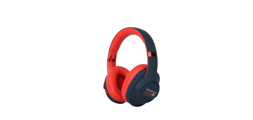 Red Bull Racing RB-HP130 auricular y casco Auriculares True Wireless Stereo (TWS) Diadema Llamadas/Música/Deporte/Uso diario Bluetooth Azul oscuro, Rojo