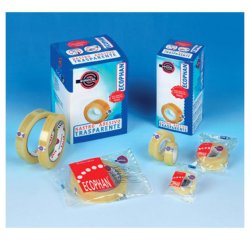 Nastro adesivo Ecophan - confezionato singolarmente - 15 mm x 33 m - acrilico - trasparente - Eurocel