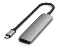 Satechi ST-P4SM hub & concentrateur USB Type-C 10000 Mbit/s Gris