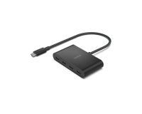 Belkin AVC018BTBK hub de interfaz USB Tipo C 10000 Mbit/s Negro