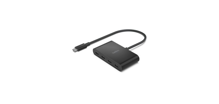 Belkin AVC018BTBK hub de interfaz USB Tipo C 10000 Mbit/s Negro